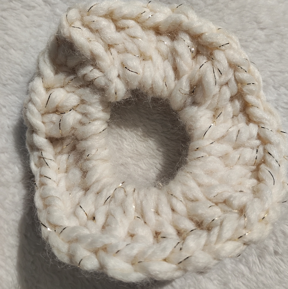 Handmade crochet scrunchie